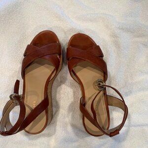 M.Gemi Animato Sandal leather cork platform Size 40
